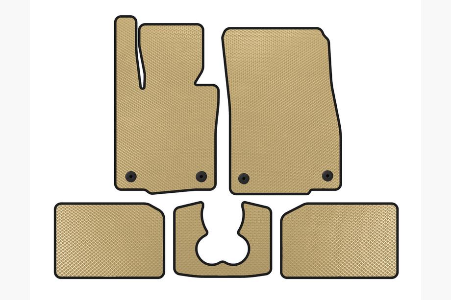 Mini Cooper F55/56/57 2014–2023 EVA-gulvmåtter (til S F55, 5-dørs, beige) Image