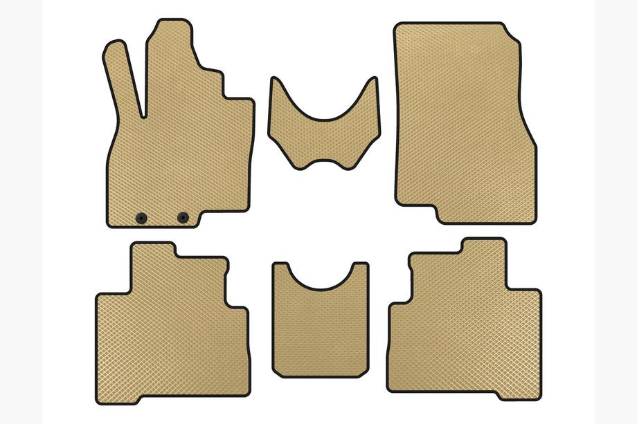 Mitsubishi Grandis 2003–2011 EVA-bilmåtter (2 rækker, beige) Image