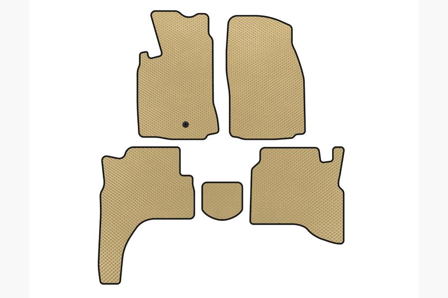 Mitsubishi Pajero Sport 1996–2007 EVA gulvmåtter (Beige) Foto 1