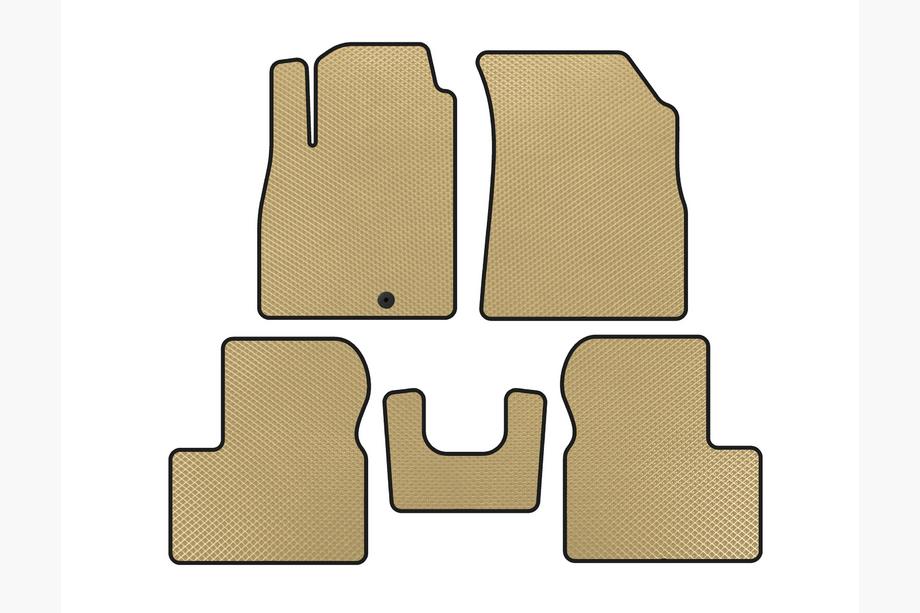 Nissan Micra K13 2011–2016 EVA gulvmåtter (Beige) Image