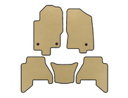 Nissan Pathfinder R51 2005–2014 EVA V2 gulvmåtter (2 rækker, beige, 2010-2014) foto 1