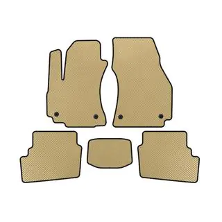 EVA bilmåtter (2 rækker, 2003-2005, 7-personers, beige)