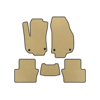EVA-bilmåtter (2 rækker, beige)