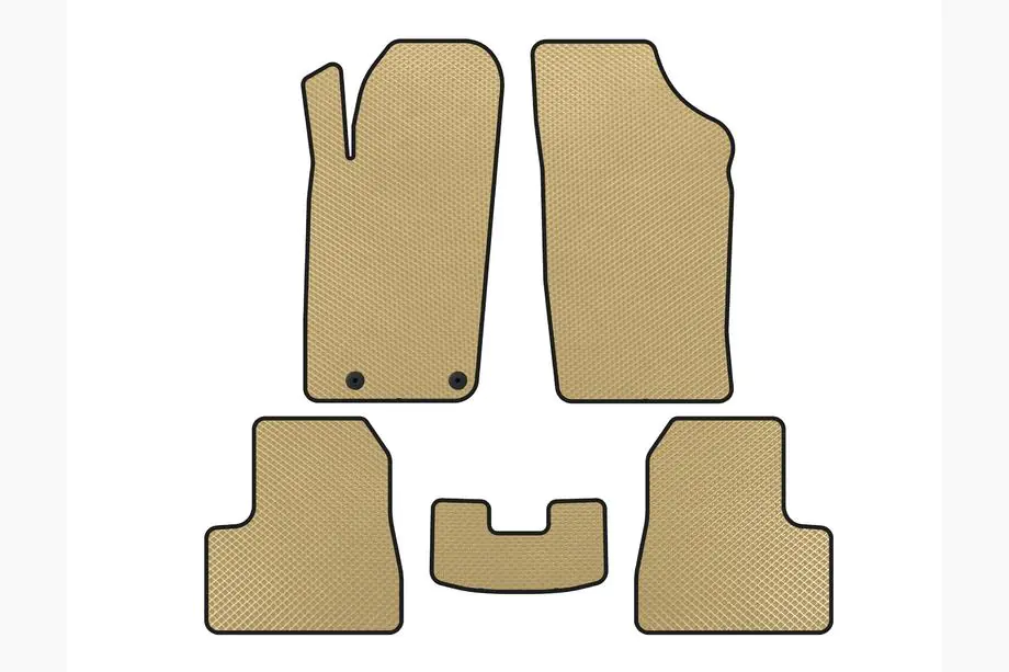 Peugeot 206 1998–2024 EVA-gulvmåtter (2009-2013, Beige) Image