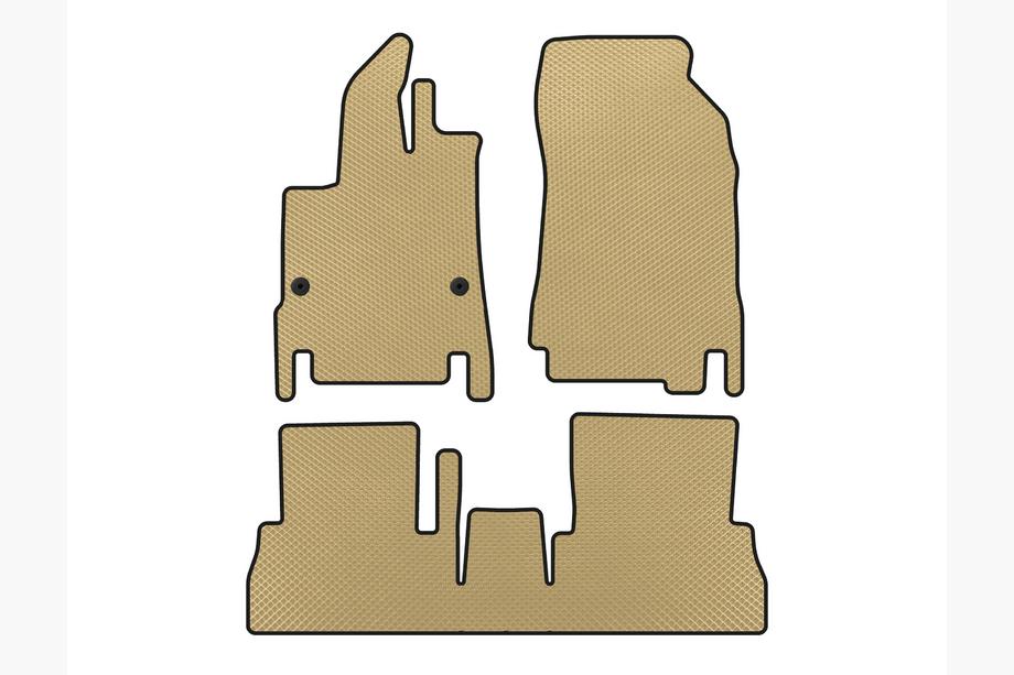 Peugeot Partner/Rifter 2019– EVA bilmåtter (7-personers/lang akselafstand, beige) Image