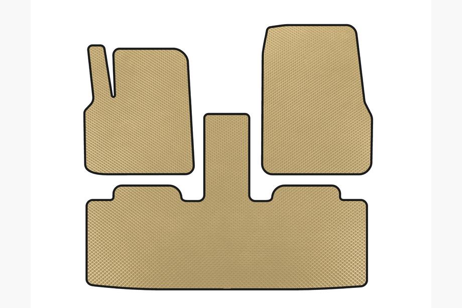 Renault Espace 2002–2014 EVA-gulvmåtter (2 rækker, 7-personers, beige) Image