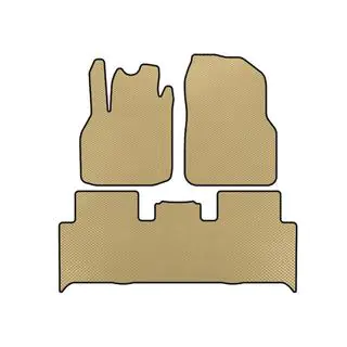 EVA-bilmåtter (2 rækker, beige)