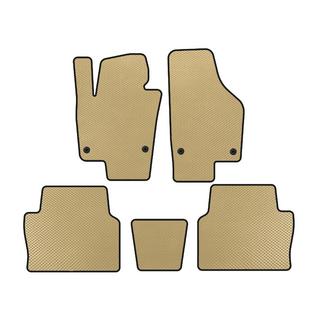EVA-bilmåtter (2 rækker, beige)