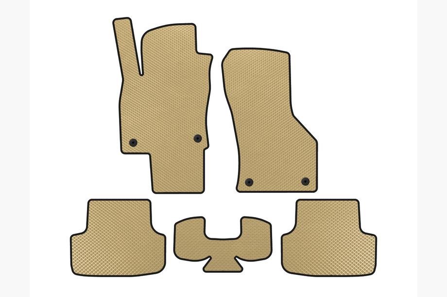 Seat Leon 2013–2020 EVA gulvmåtter (Beige) Image
