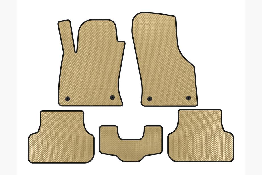 Seat Leon 2013–2020 EVA gulvmåtter (2013-2016, SW, Beige) Image