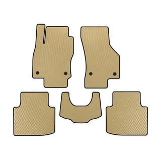 EVA-bilmåtter (med poteaftryk, beige)