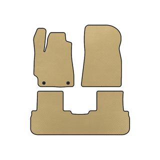 EVA-bilmåtter (2 rækker, beige)