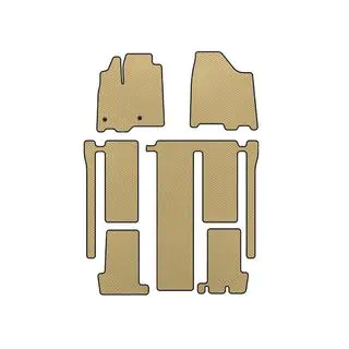 EVA-måtter (3 rækker, beige)