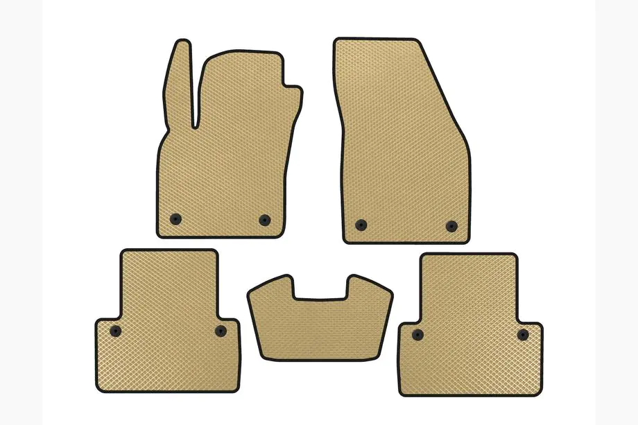 Volvo V50 2004–2012 EVA-bilmåtter (2007-2012, SW, Beige) Image