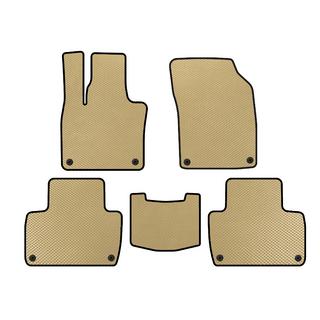 EVA-bilmåtter (2 rækker, beige)