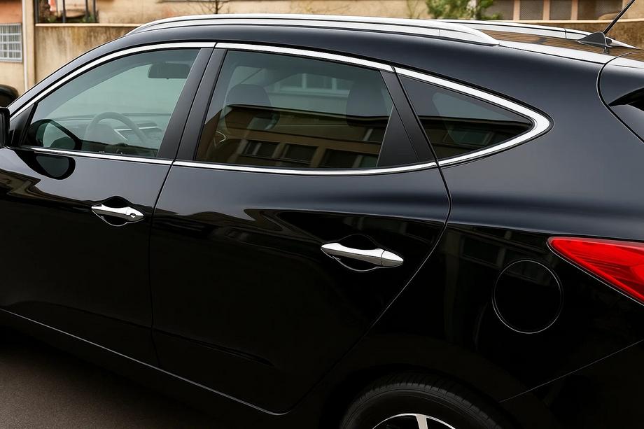 Hyundai IX-35 2010–2015 Sæt krom vindueslister rundt om vinduer (10 stk., rustfrit stål) Image