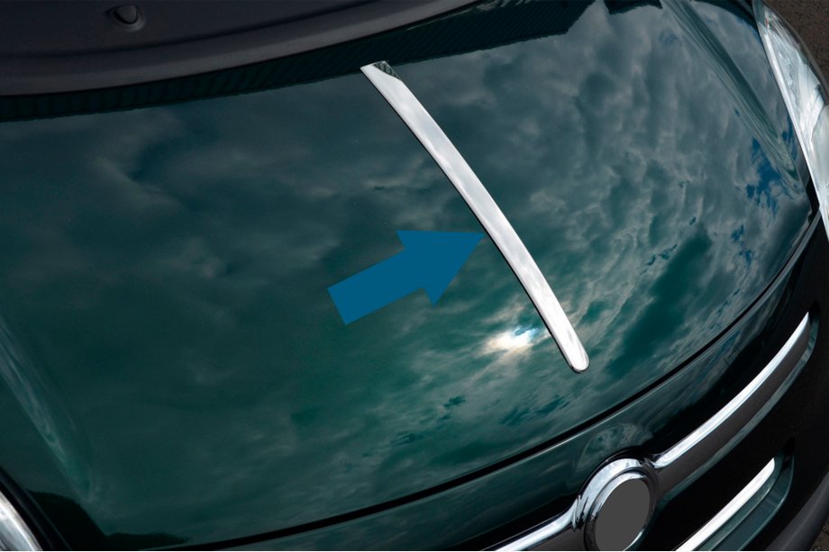 Fiat 500/500L 2013–2022 Motorhjelmsliste (rustfrit stål) Image