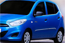 Hyundai I-10 2008–2013 Vindueslister (6 stk., rustfrit stål) foto 1