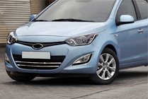 Hyundai I-20 2012–2014 Lister til kølergrill (2 stk., rustfrit stål) foto 1