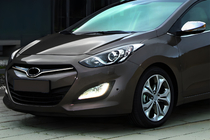 Hyundai I-30 2012–2017 Grilloverlæg STYLE (rustfrit stål) foto 1