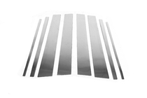 Toyota Land Cruiser Prado 150 2009–2023 Dørstolpelister (8 stk., rustfrit stål) foto 2