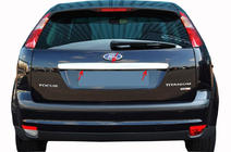 Ford Focus II 2008–2011 Kromliste til bagklap (SW, rustfrit stål) foto 5