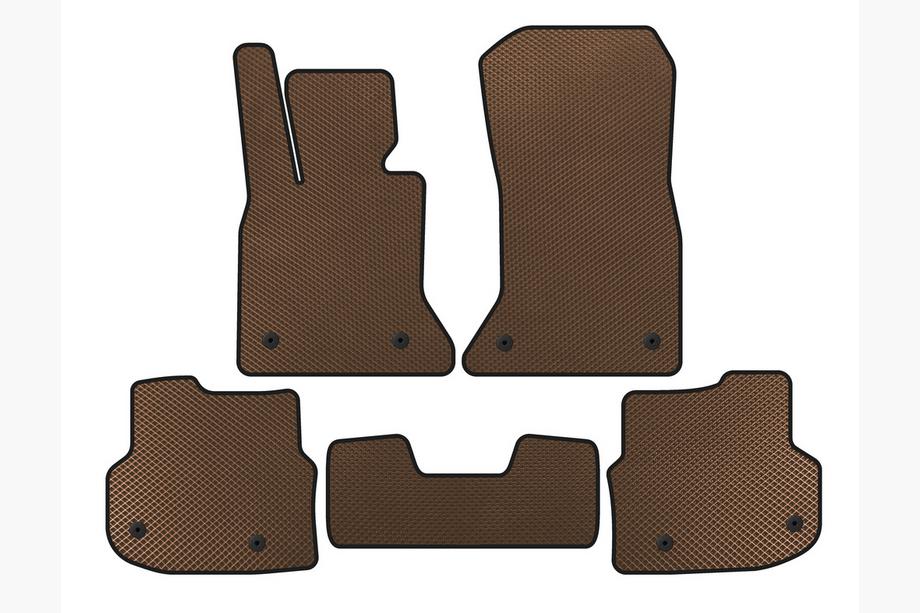 BMW 5-serie F10/F11 2010–2016 Bilmåtter 2010-2013 (EVA, brune) Image