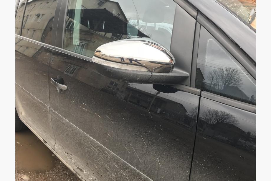 Volkswagen Touran 2010–2015 Spejlkapper i rustfrit stål (2 stk.) Carmos - Tyrkisk stål Foto 3