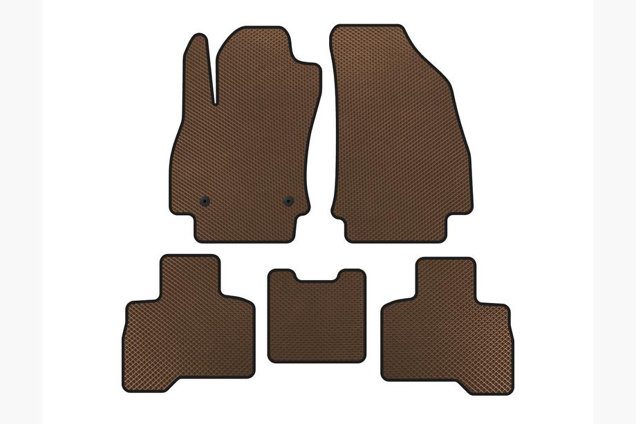 Fiat Fiorino/Qubo 2008–2024 EVA bilmåtter (Til Qubo 2008-2016, Brun) Image