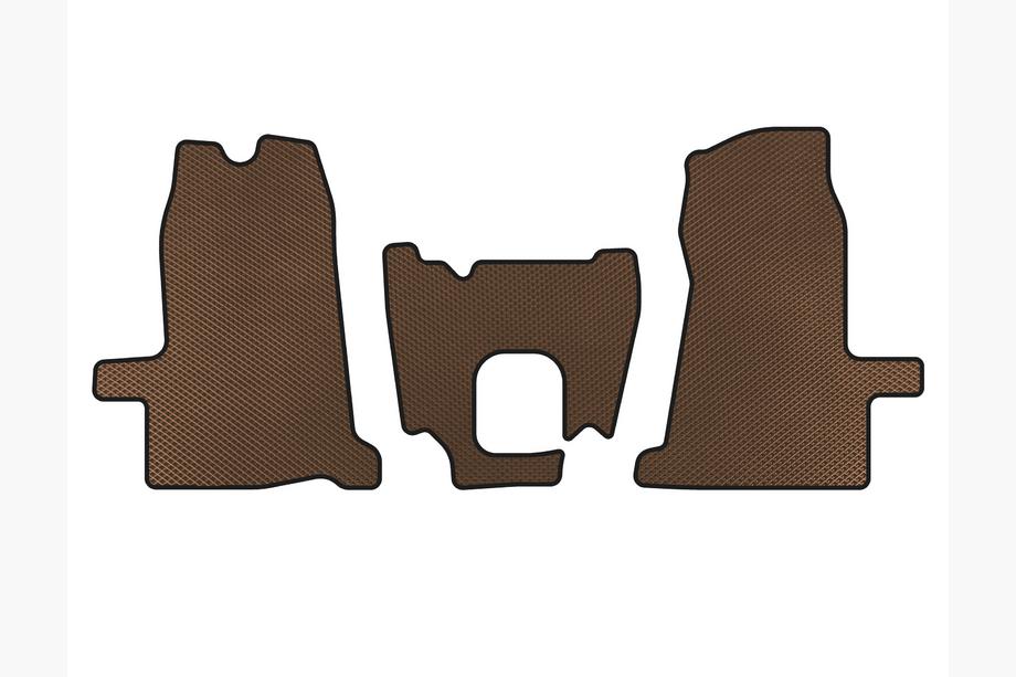 Ford Transit 2000–2014 EVA bilmåtter (2000-2006, 1+1, manuelt gear, Brun) Image