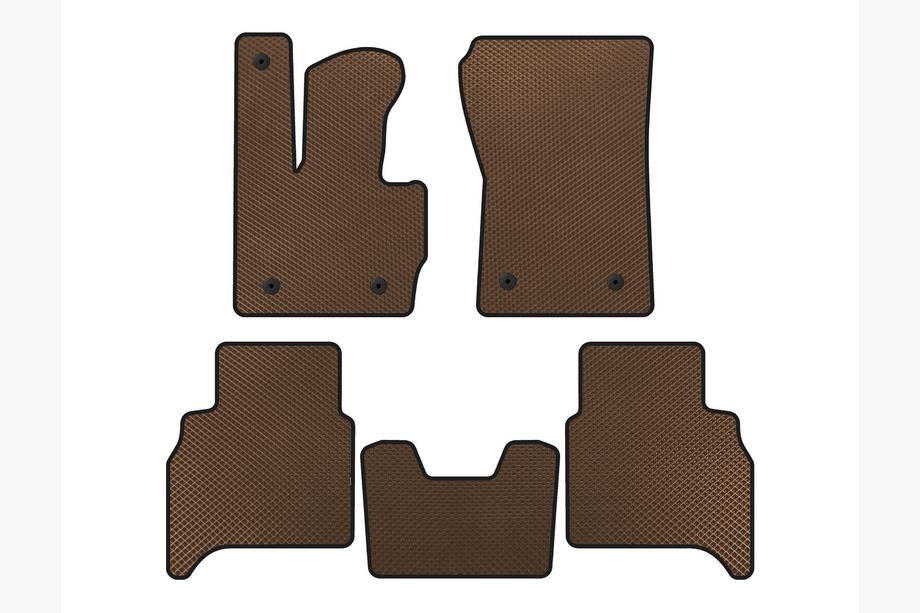 Mercedes G-Class W463 2018–2024 EVA-bilmåtter (automatisk gearkasse, brun) Image
