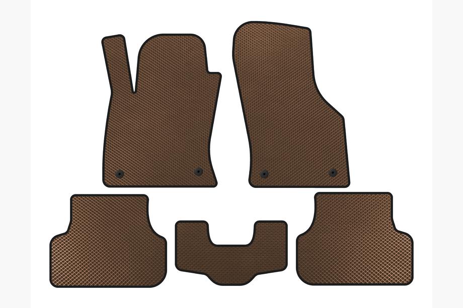 Seat Leon 2013–2020 EVA-måtter (2013-2016, SW, Brun) Image