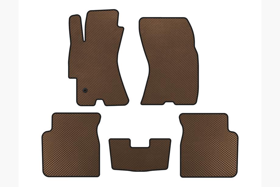 Subaru Outback 2005–2009 EVA bilmåtter (brun) Image