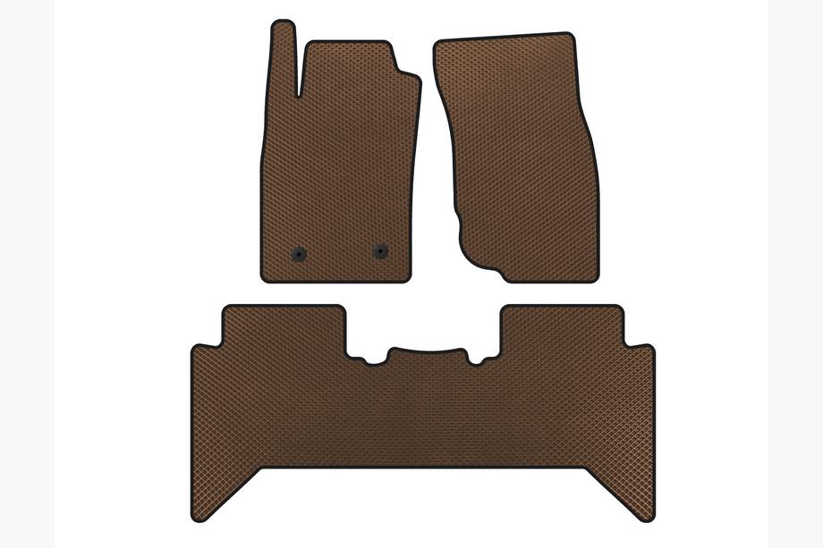 Toyota Hilux 2006–2015 EVA bilmåtter V2 (Brun) Image