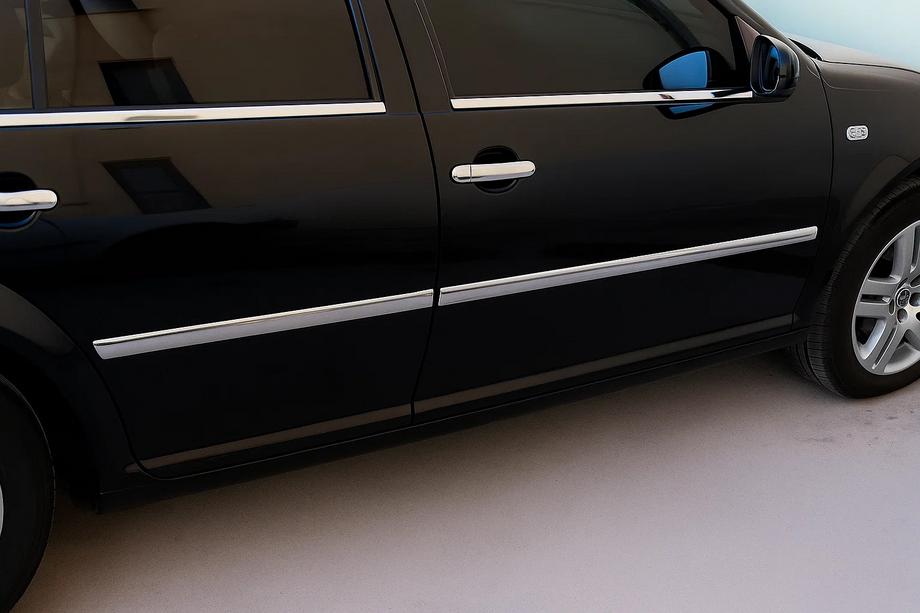 Volkswagen Bora 1998–2004 Udvendige vindueslister (4 stk., rustfrit stål) SW - stationcar Image