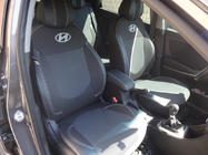 Hyundai Accent 2011–2017 Sædeovertræk (kunstlæder↗stof, Premium) foto 16
