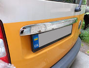 Volkswagen Caddy 2010–2015 Kromliste over nummerplade (2-dørs, rustfrit stål) Uden logo, OmsaLine – italiensk rustfrit stål foto 2