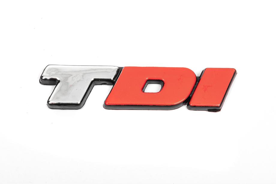 Volkswagen T4 Transporter 1990–2003 Bageste TDI emblem OEM-look, I - rød Foto 10