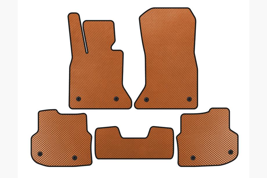 BMW 5-serie F10/F11 2010–2016 Bilmåtter 2010-2013 (EVA, orange) Foto 1