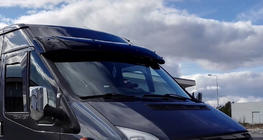 Ford Transit 2000–2014 Forrudevisir (sort højglans, 5 mm) foto 13