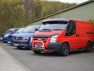 Ford Transit 2000–2014 Forrudevisir (sort højglans, 5 mm) foto 17