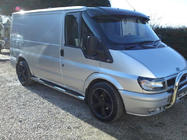 Ford Transit 2000–2014 Forrudevisir (sort højglans, 5 mm) foto 12
