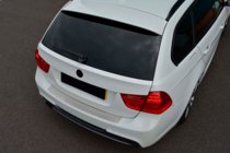 BMW 3-serie E90/E91 2005–2011 Bagkofangerliste (2006-2008, SW, rustfrit stål) foto 1