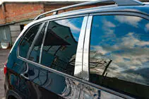 BMW X5 E70 2007–2013 Dørstolpelister i rustfrit stål foto 2
