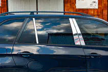 BMW X5 E70 2007–2013 Dørstolpelister i rustfrit stål foto 4