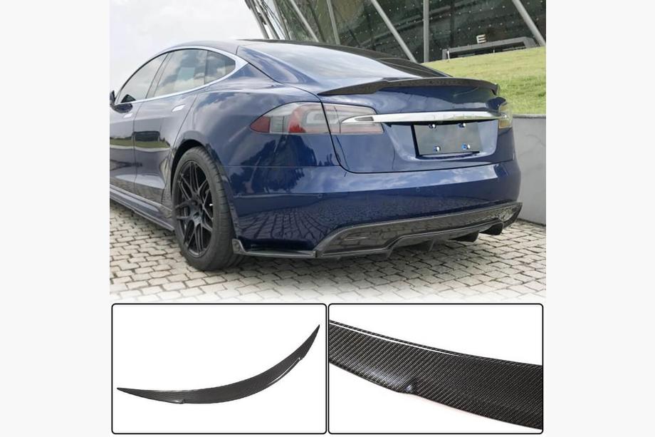 Tesla Model S 2012– Spoiler V1 (kulfiber) Image