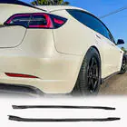 Tesla Model 3 2017– Sideskørter V2 (2017-2023, Carbon) foto 1