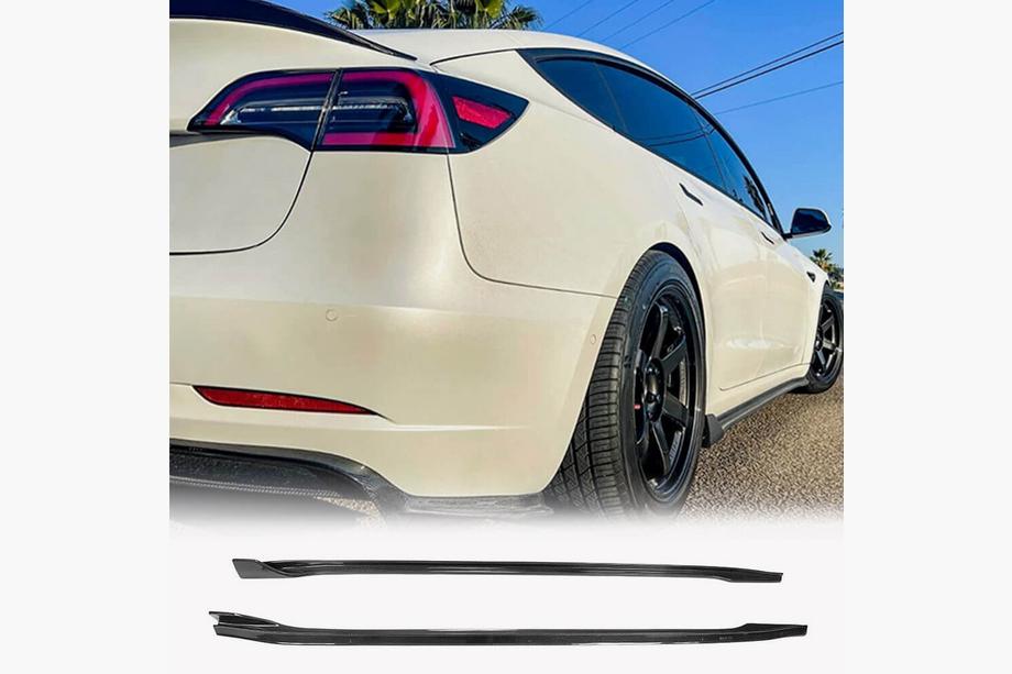 Tesla Model 3 2017– Tærskelafdækninger Carbon V2 (2016-2022) Image