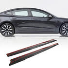 Tesla Model 3 2017– Sideskørt-extensions V1 (2017-2023, Carbon) foto 1