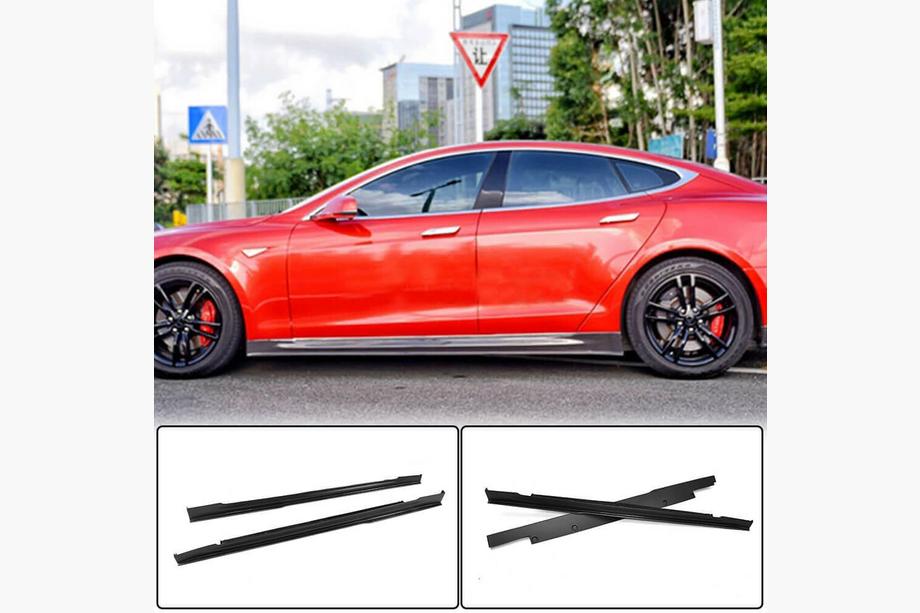 Tesla Model S 2012– Sideskørter V1 (2014-2021, Carbon) Image